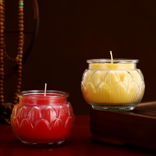 72小時(shí)酥油燈供佛燈24小時(shí)平口蓮花酥油蠟燭家用寺院供燈長(zhǎng)明燈