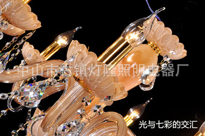 【貴婦豪華矮型K9水晶燈 臥室燈 餐廳吊燈 蠟燭水晶燈批發(fā)客廳燈】價格,廠家,圖片,吊燈,中山市古鎮(zhèn)燈隆照明電器廠-